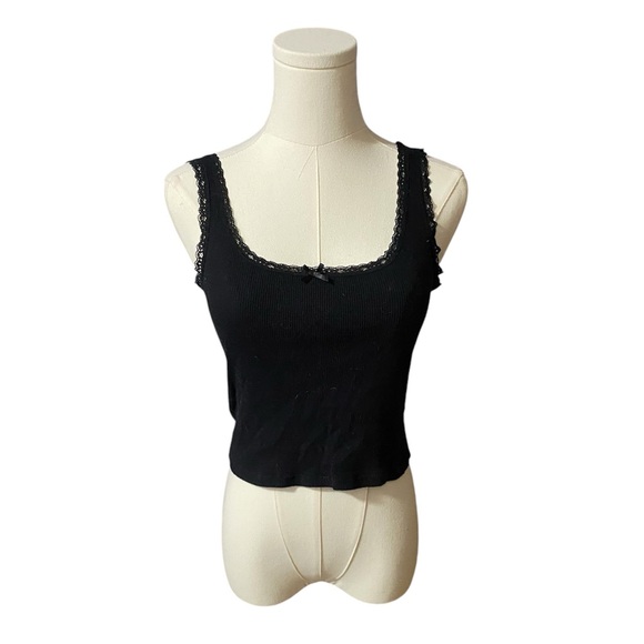 h&m black lace trim tank - Picture 1 of 3